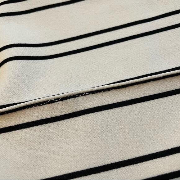 AKIRA white & black stripe wide leg high waisted pants trousers size medium - Picture 5 of 6